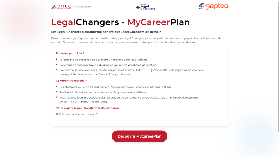 My Career Plan Screenshot